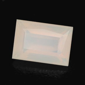 Opale de feu Orange blanc naturelle Transparent, 2.97 ct, Transparent / Translucide