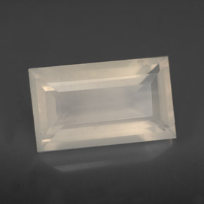 Opale de feu blanc naturelle transparent, 3,87 ct, transparent / translucide