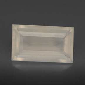 Opale de feu blanc naturelle transparent, 3,87 ct, transparent / translucide