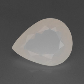 Opale de feu blanc naturelle en forme de poire, 10,27 ct, translucide