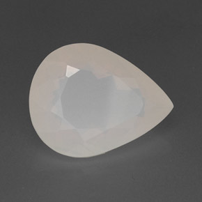 Opale de feu blanc naturelle en forme de poire, 10,27 ct, translucide