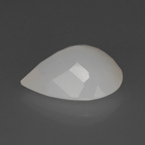 Opale de feu blanc naturelle en forme de poire, 10,27 ct, translucide
