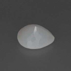 Opale de feu blanc naturelle en forme de poire, 2,81 ct, translucide