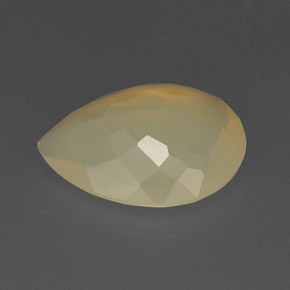 Opale de feu orange naturelle transparent, 4,68 ct, transparent / translucide