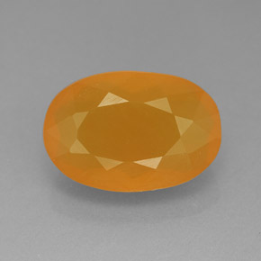 Opale de feu orange naturelle transparent, 5,33 ct, transparent / translucide