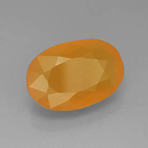 Opale de feu orange naturelle transparent, 5,33 ct, transparent / translucide