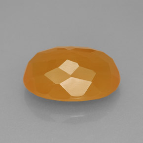 Opale de feu orange naturelle transparent, 5,33 ct, transparent / translucide