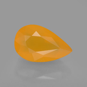 Opale de feu orange naturelle transparent, 2,20 ct, transparent / translucide