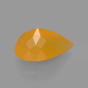 Opale de feu orange naturelle transparent, 2,20 ct, transparent / translucide