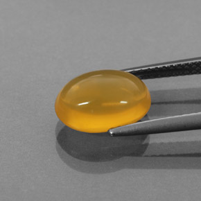 Opale de feu orange naturelle transparent, 2,62 ct, transparent / translucide