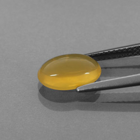 Opale de feu orange naturelle transparent, 1,54 ct, transparent / translucide