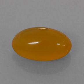 Opale de feu orange naturelle coupe ovale, 1,85 ct, translucide