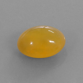 Opale de feu orange naturelle coupe ovale, 4,03 ct, translucide