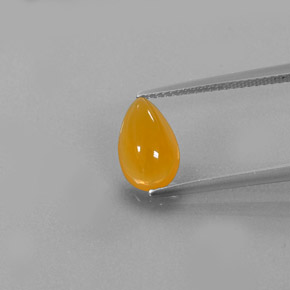 Opale de feu Jaune orange naturelle Transparent, 1.51 ct, Transparent / Translucide