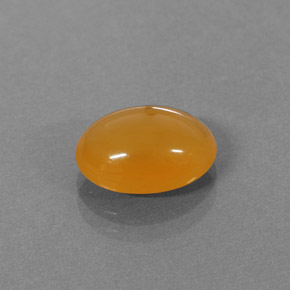 Opale de feu Jaune orange naturelle Coupe ovale, 2.58 ct, Translucide