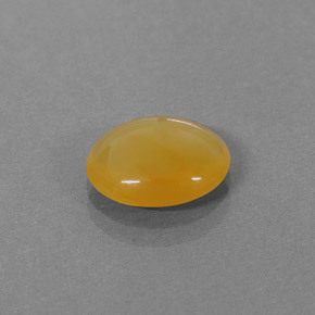 Opale de feu orange naturelle coupe ovale, 1,86 ct, translucide