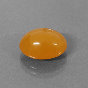Opale de feu orange naturelle coupe ovale, 3,18 ct, translucide