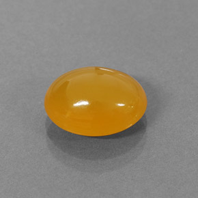 Opale de feu orange naturelle coupe ovale, 2,87 ct, translucide