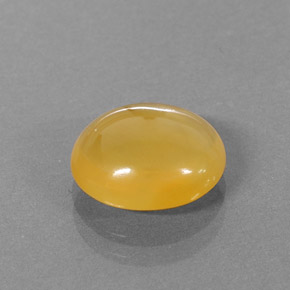 Opale de feu orange naturelle coupe ovale, 2,42 ct, translucide