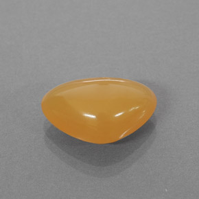 Opale de feu orange naturelle trillion, 2,86 ct, translucide