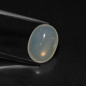 Opale de feu blanc naturelle transparent, 3,24 ct, transparent / translucide
