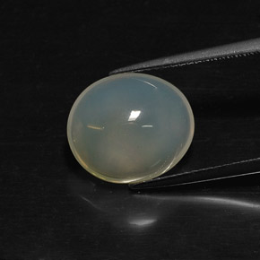 Opale de feu blanc naturelle transparent, 5,14 ct, transparent / translucide