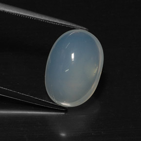 Opale de feu blanc naturelle transparent, 7,57 ct, transparent / translucide