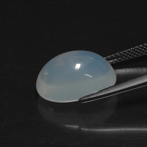 Opale de feu blanc naturelle transparent, 7,57 ct, transparent / translucide