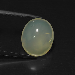 Opale de feu jaune naturelle transparent, 6,89 ct, transparent / translucide