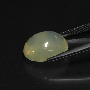 Opale de feu jaune naturelle transparent, 6,89 ct, transparent / translucide