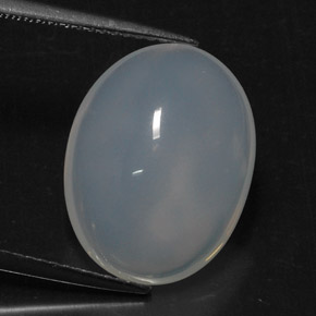 Opale de feu blanc naturelle transparent, 8,77 ct, transparent / translucide