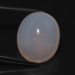 Opale de feu blanc naturelle transparent, 21,10 ct, transparent / translucide