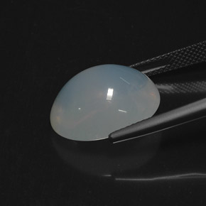 Opale de feu Blanc bleuâtre naturelle Transparent, 10.79 ct, Transparent / Translucide