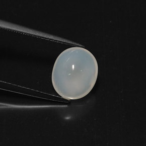 Opale de feu blanc naturelle transparent, 2,24 ct, transparent / translucide