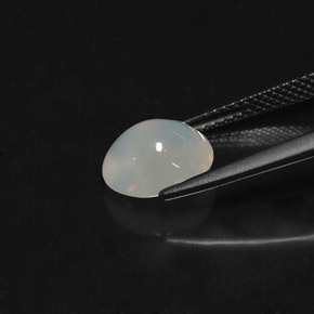 Opale de feu blanc naturelle transparent, 2,24 ct, transparent / translucide
