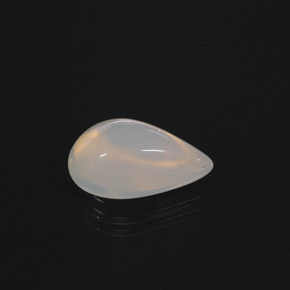 Opale de feu blanc naturelle transparent, 5,01 ct, transparent / translucide