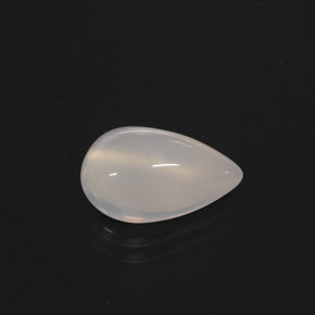Opale de feu blanc naturelle transparent, 3,15 ct, transparent / translucide