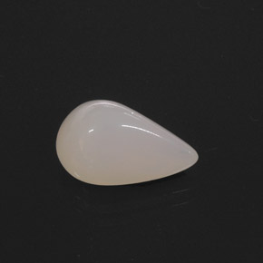 Opale de feu blanc naturelle en forme de poire, 4,13 ct, translucide