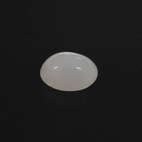 Opale de feu blanc naturelle coupe ovale, 4,31 ct, translucide