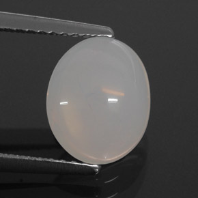 Opale de feu blanc naturelle transparent, 1,72 ct, transparent / translucide