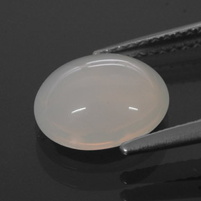 Opale de feu blanc naturelle transparent, 1,72 ct, transparent / translucide
