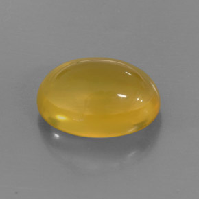 Opale de feu jaune naturelle transparent, 7,92 ct, transparent / translucide
