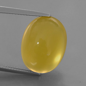 Opale de feu jaune naturelle transparent, 14,60 ct, transparent / translucide