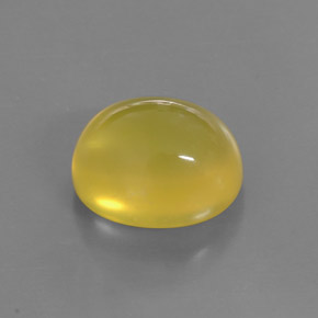 Opale de feu jaune naturelle transparent, 6,91 ct, transparent / translucide
