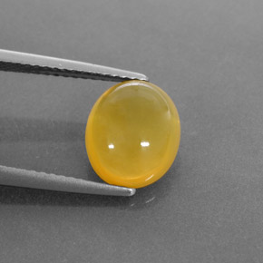 Opale de feu Jaune naturelle Transparent, 2.44 ct, Transparent / Translucide