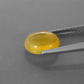 Opale de feu Jaune naturelle Transparent, 2.44 ct, Transparent / Translucide