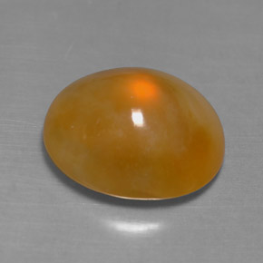 Opale de feu Jaune orange naturelle Transparent, 4.87 ct, Transparent / Translucide