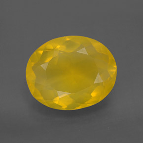 Opale de feu Jaune naturelle Transparent, 4.80 ct, Transparent / Translucide