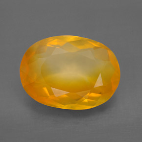 Opale de feu Jaune orange naturelle Transparent, 5.11 ct, Transparent / Translucide