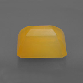 Opale de feu jaune naturelle transparent, 5,30 ct, transparent / translucide